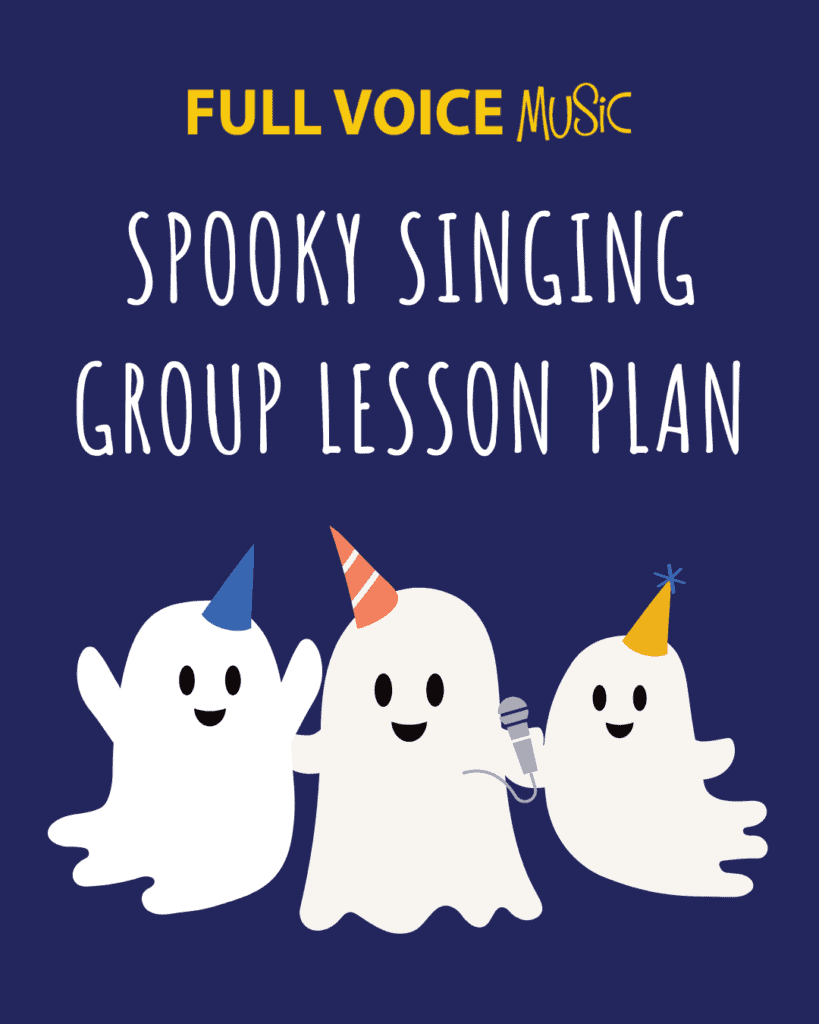 Three ghosts with a microphone