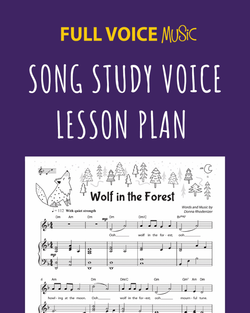 Song Study Voice Lesson Plan