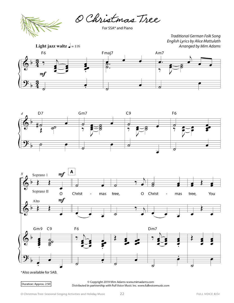 O Christmas Tree: Seasonal Singing Activities and Holiday Music (Book) - Image 7