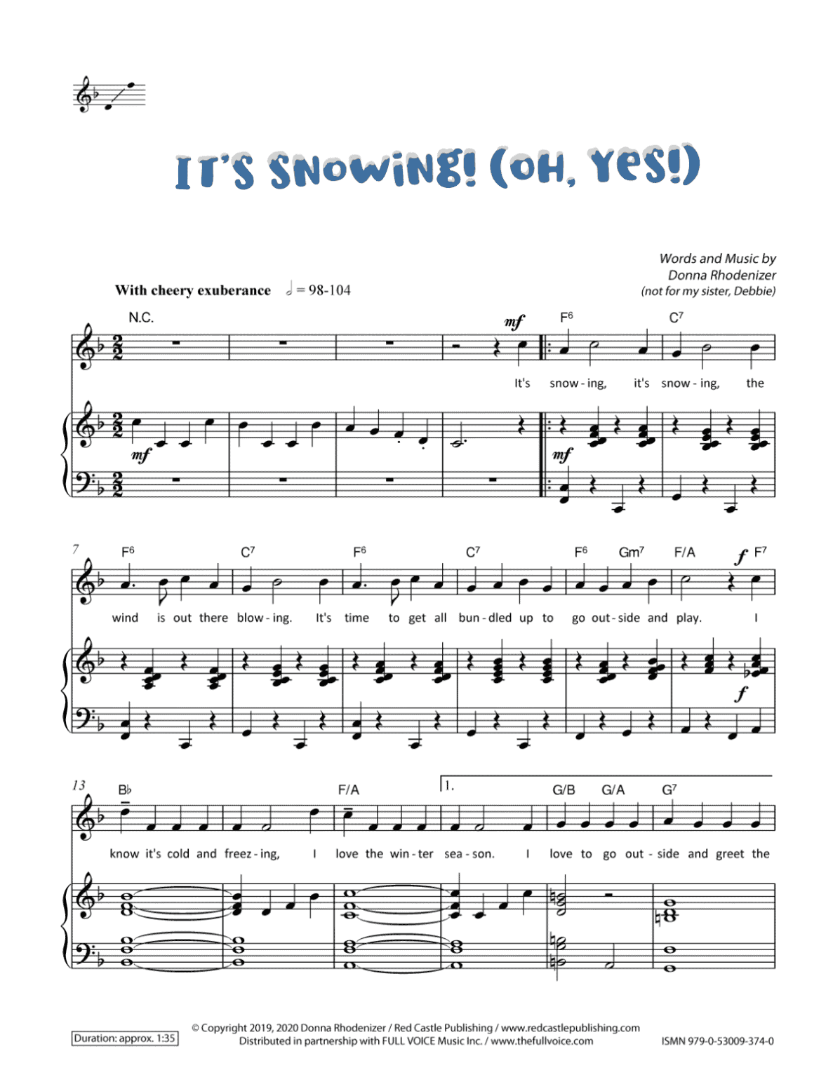 It's Snowing! (Oh, YES!/Oh, No!) by Donna Rhodenizer - Image 2