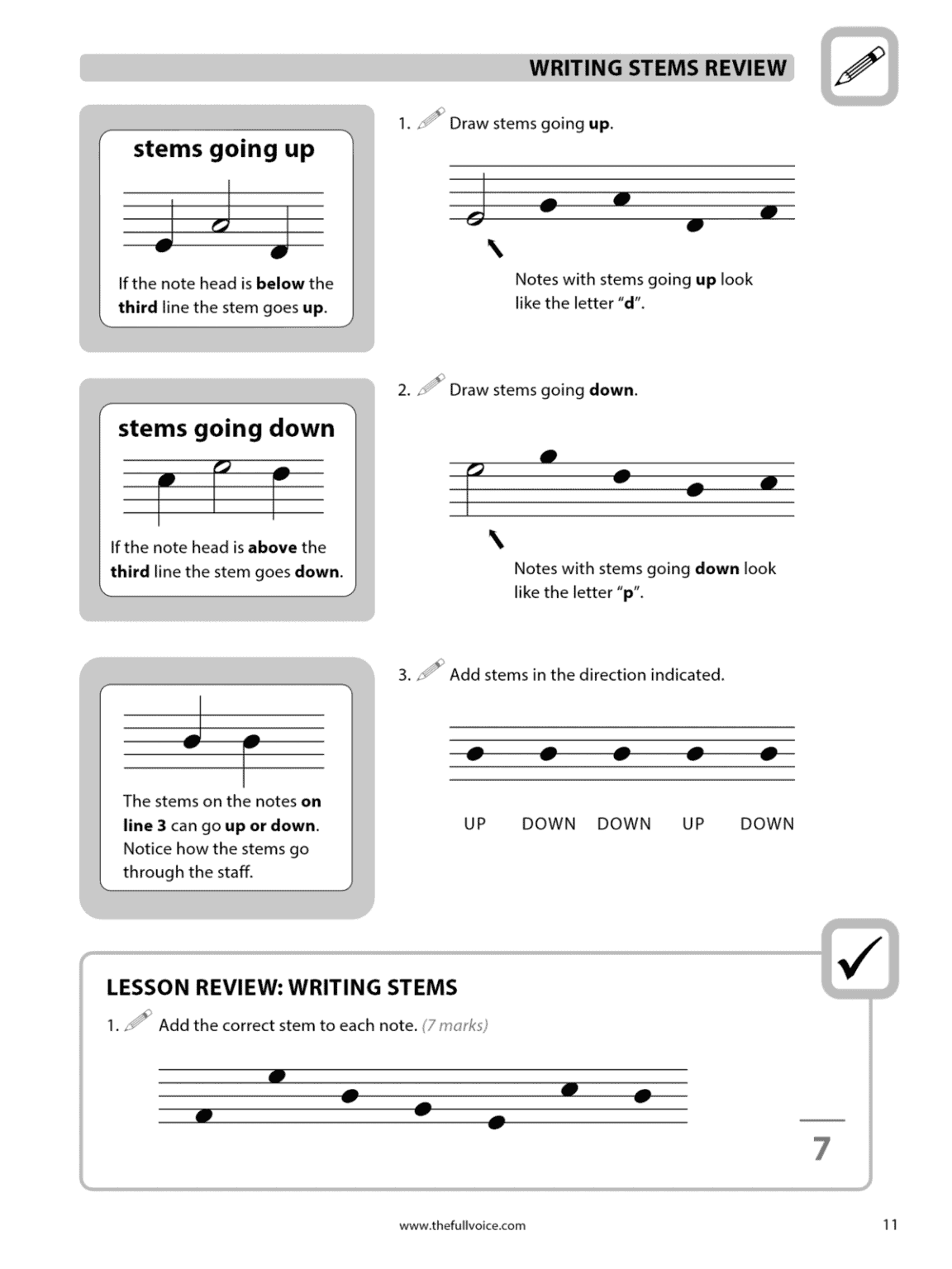 FULL VOICE Student Workbook - Level One - Image 4