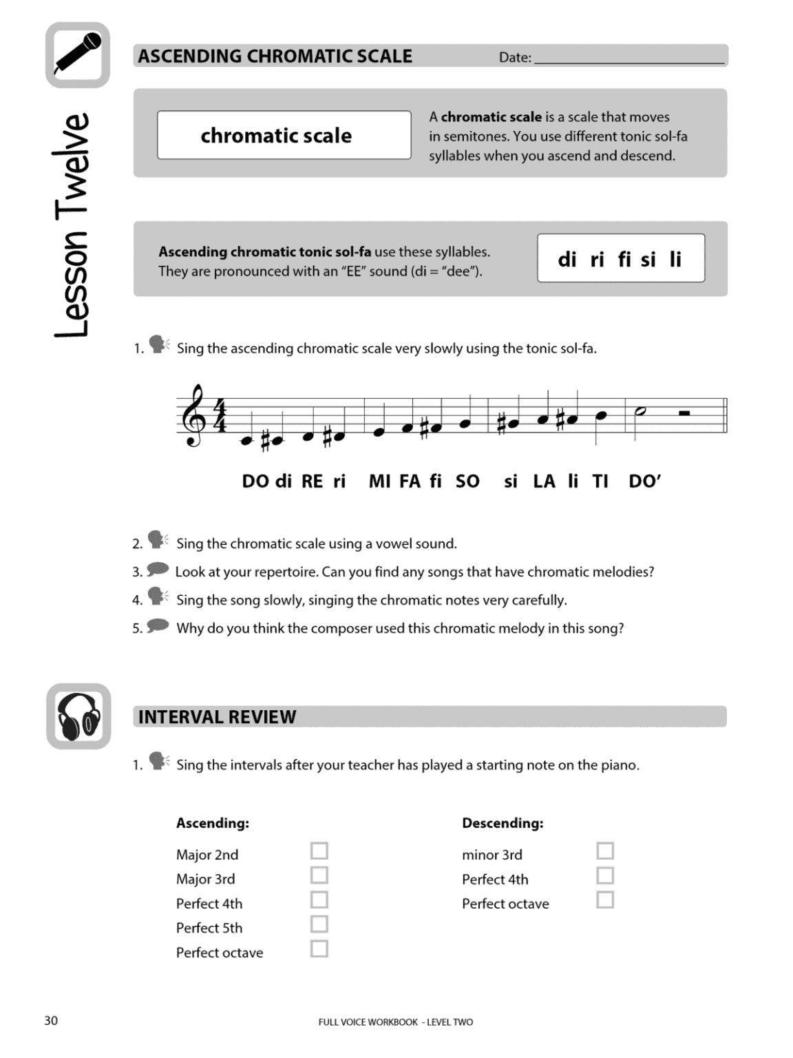 FULL VOICE Student Workbook - Level Two - Image 5