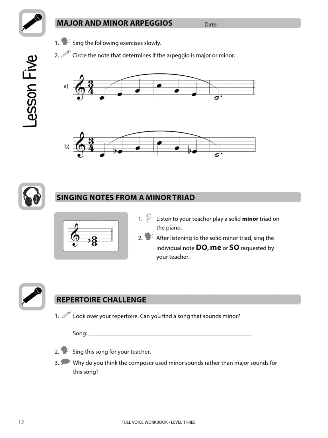 FULL VOICE Student Workbook - Level Three - Image 3