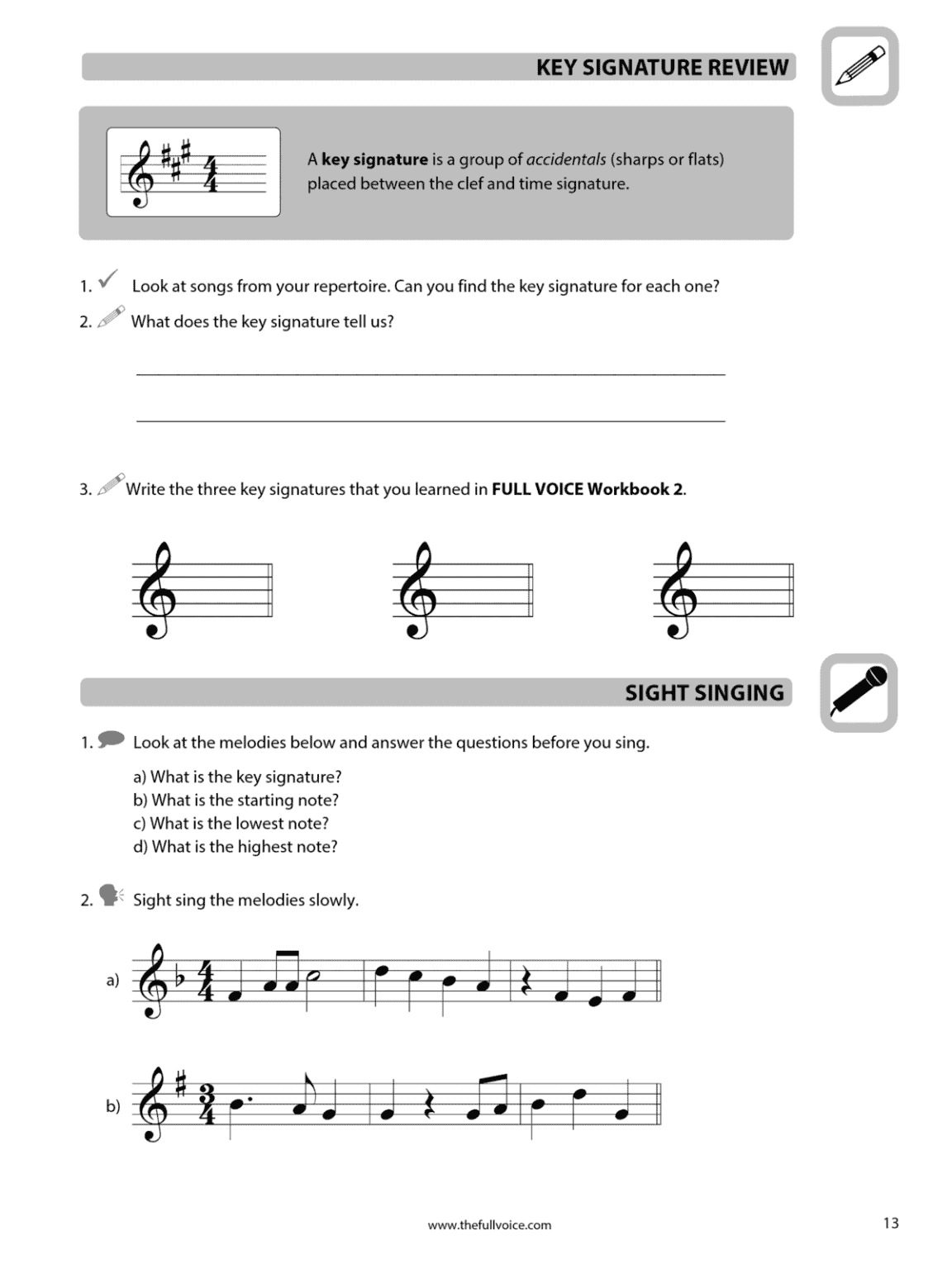 FULL VOICE Student Workbook - Level Three - Image 4