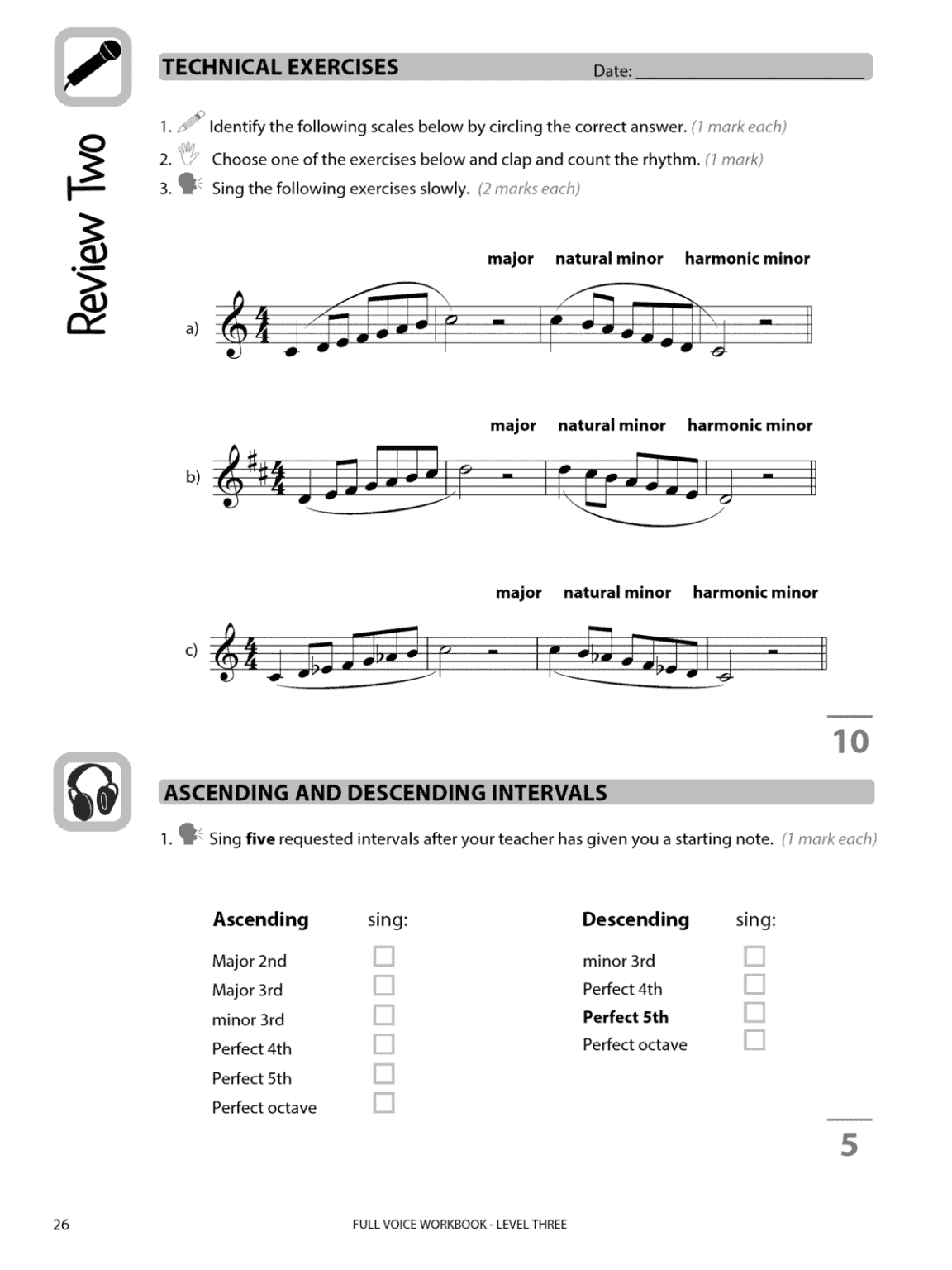 FULL VOICE Student Workbook - Level Three - Image 5
