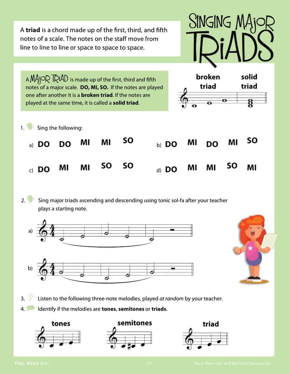 Vocal Warm-Ups and Technical Exercises for Kids! (Book) - Image 5