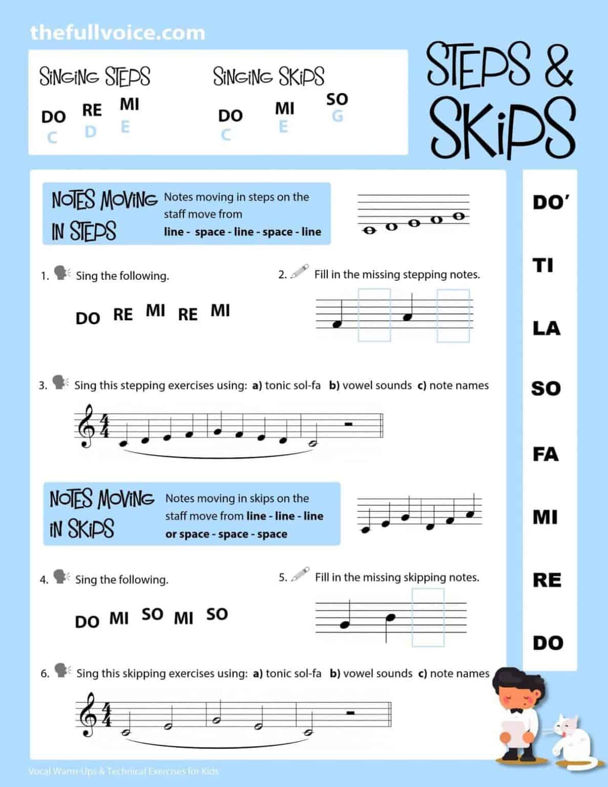 Vocal Warm-Ups and Technical Exercises for Kids!