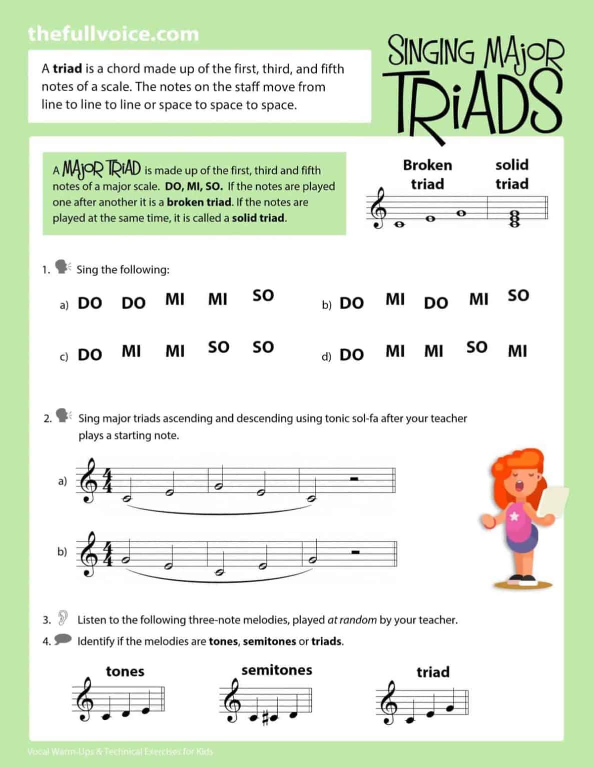 Vocal Warm-Ups and Technical Exercises for Kids!