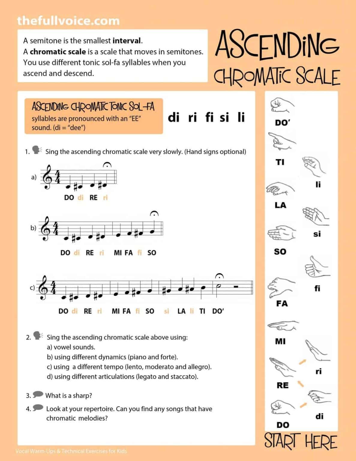 Vocal Warm-Ups and Technical Exercises for Kids!