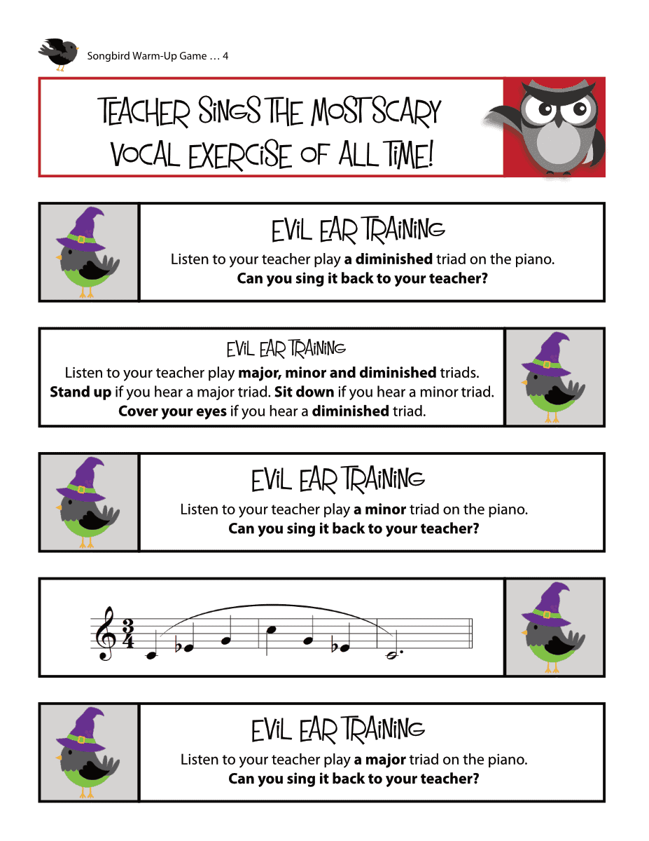 Songbird Warm-Up Game (Halloween Edition) - Image 5