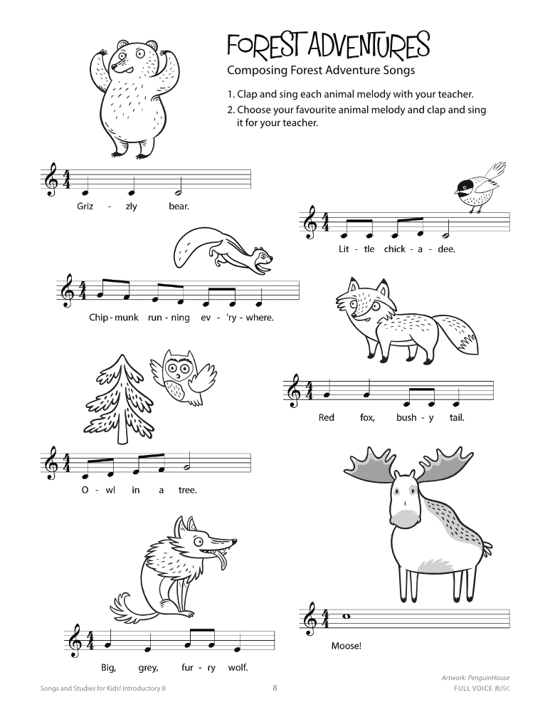 Songs and Studies Introductory B - product image Forest Adventures
