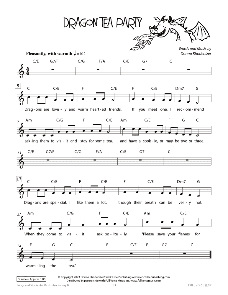 Songs and Studies for Kids! Introductory B (Book) - Image 7