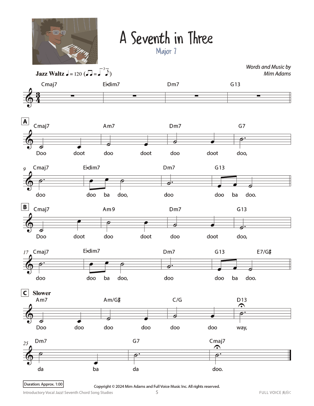 Introductory Vocal Jazz! Seventh Chord Song Studies - Image 4