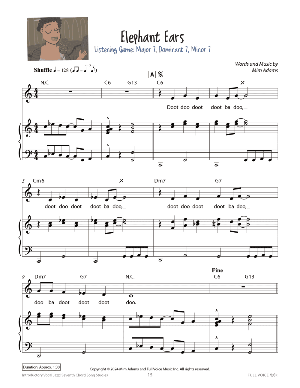Introductory Vocal Jazz! Seventh Chord Song Studies - Image 8