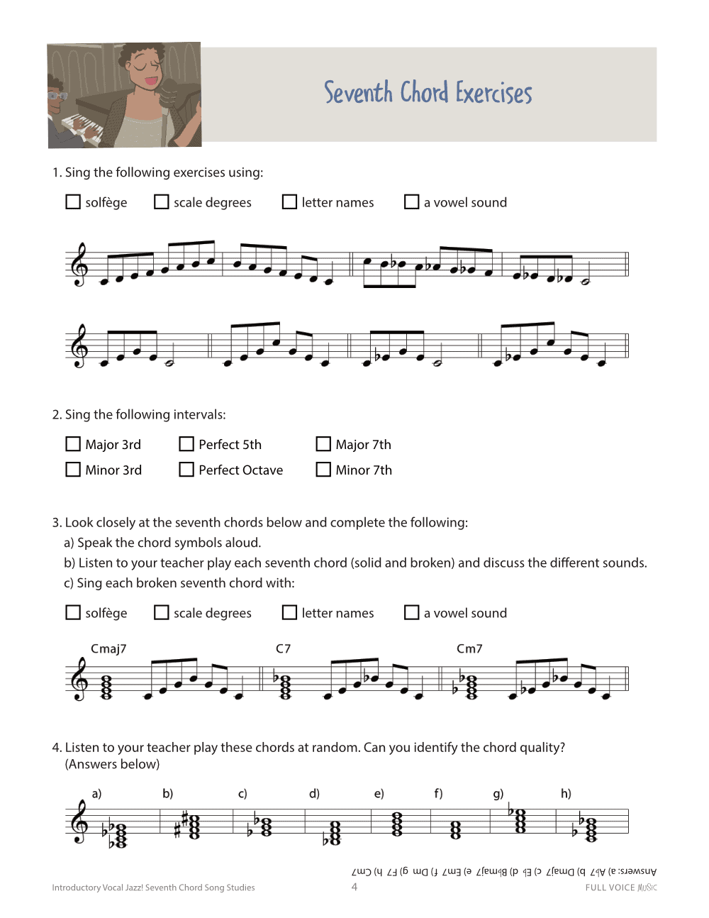 Introductory Vocal Jazz! Seventh Chord Song Studies - Image 7