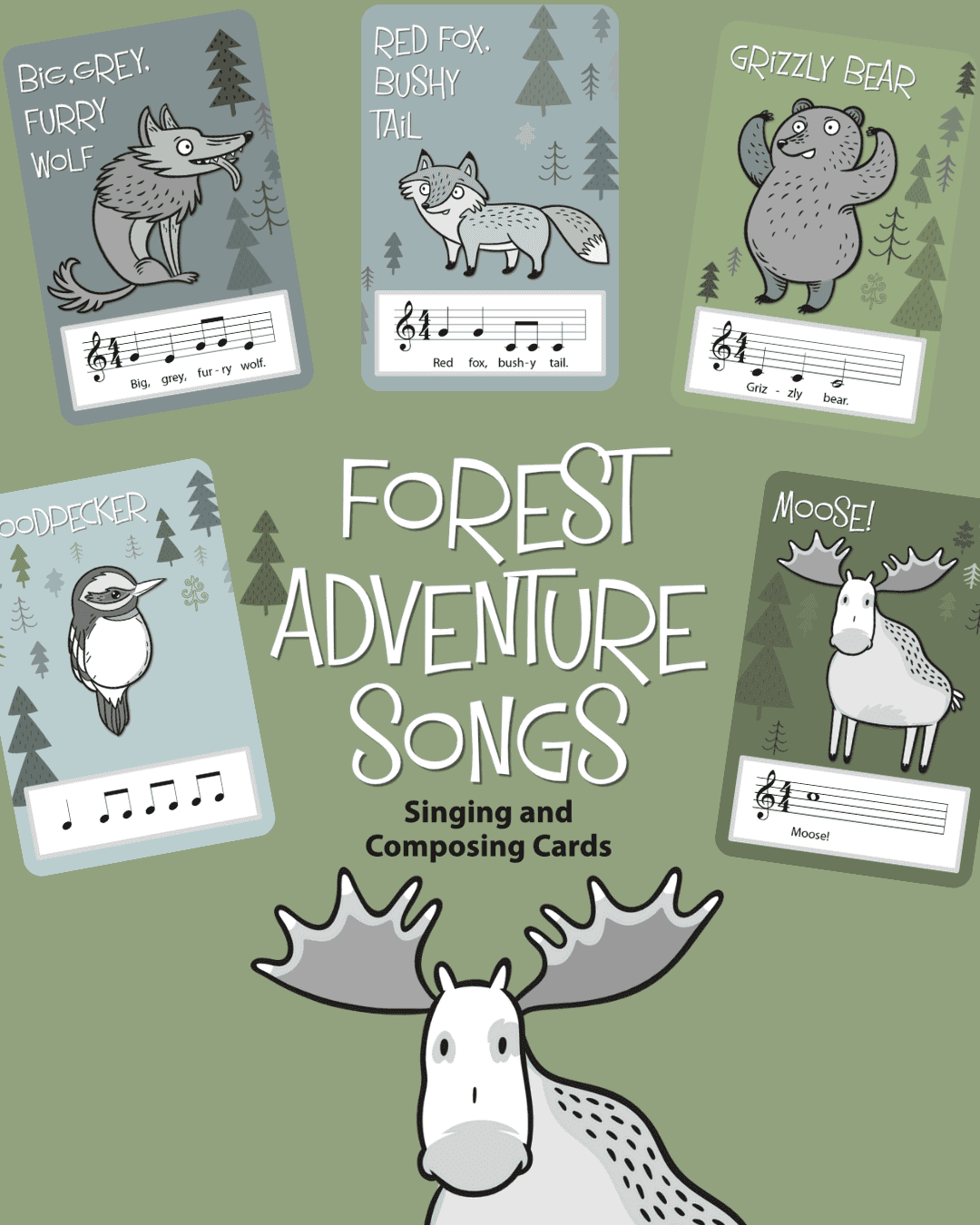 Forest Adventure Songs: Singing and Composing Cards