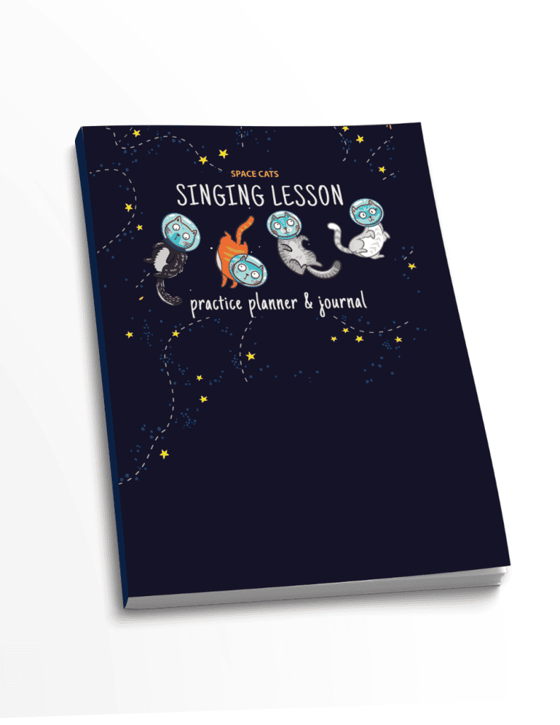 Space Cat Singing Lesson Planner and Journal