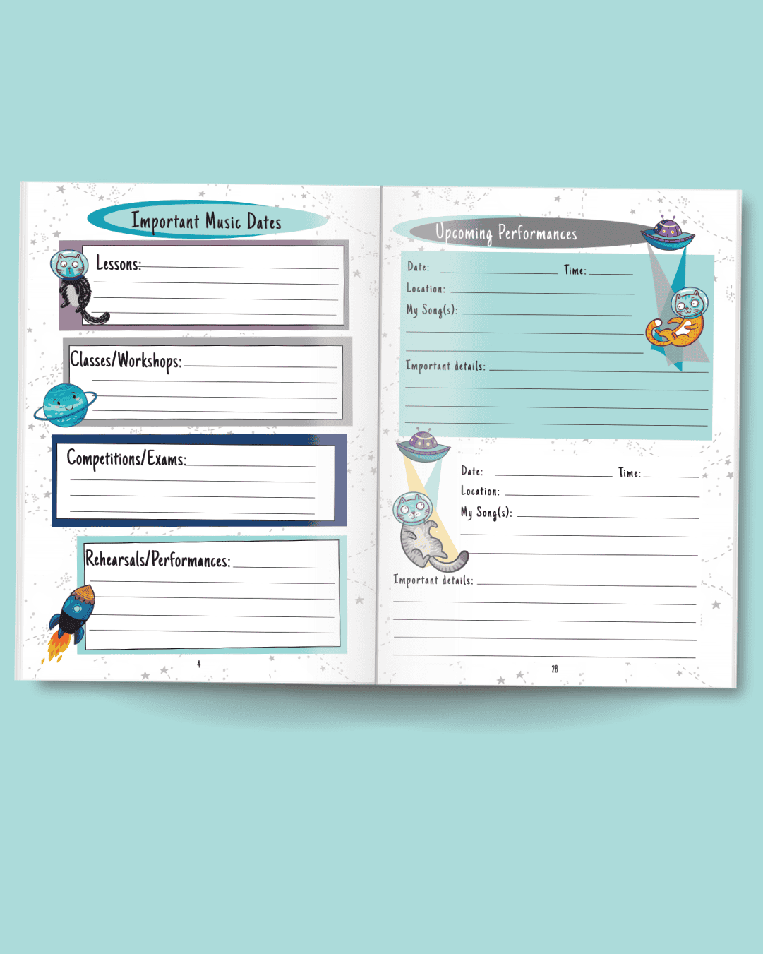 important dates and upcoming performances pages