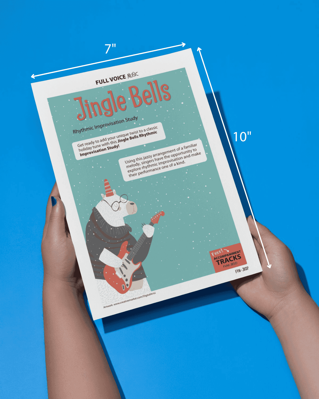 Cover of Jingle Bells (Print) showing dimensions: 7 inches width, 10 inches height