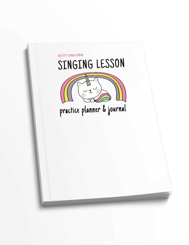 Kitty Unicorn Singing Planner Cover