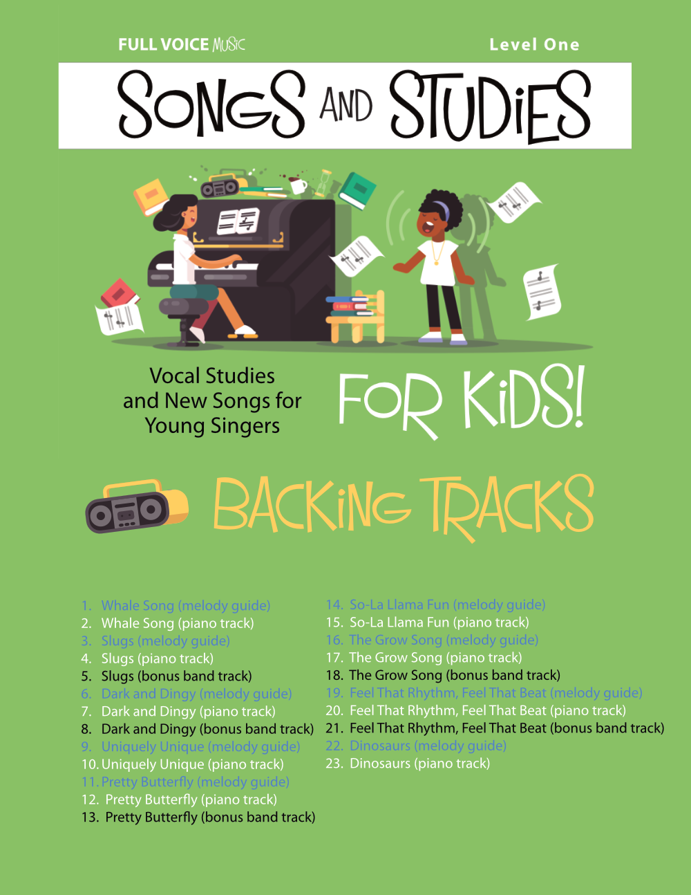 Songs and Studies for Kids! Level One (Backing Tracks)