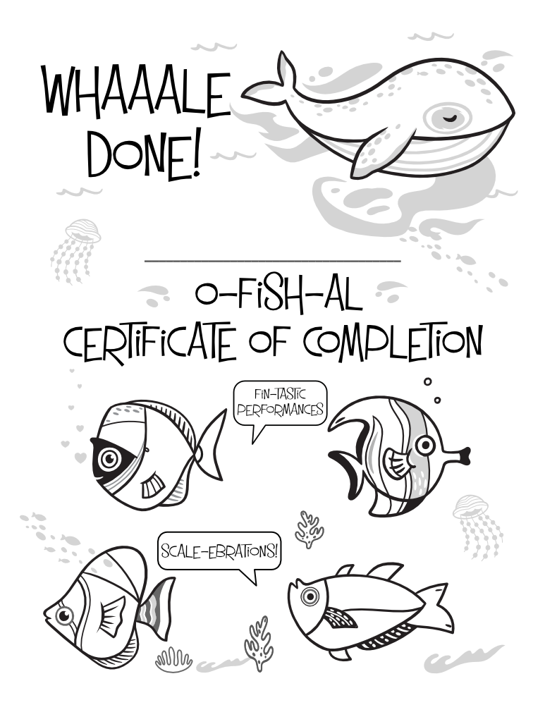 Songs and Studies for Kids! Level One product image - certificate of completion